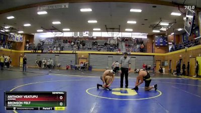 285 lbs Semifinal - Anthony Veatupu, Hunter vs Bronson Felt, Cottonwood