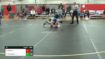 70 lbs Round 2 (4 Team) - Brody Peters, East Kansas Eagles vs Hank Droessler, Lead Miners