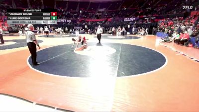 3A 190 lbs Cons. Round 2 - Zachary Kruse, Hinsdale (Central) vs Luke Boersma, Aurora (Marmion Academy)