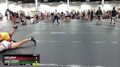 157 lbs Round 2 (4 Team) - Korey Kemper, New England Gold vs Liam Carlin, PA Alliance