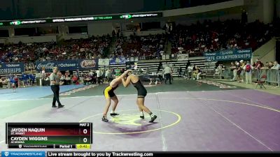 D 1 190 lbs Cons. Round 4 - Cayden Wiggins, Acadiana vs Jayden Naquin, St. Amant