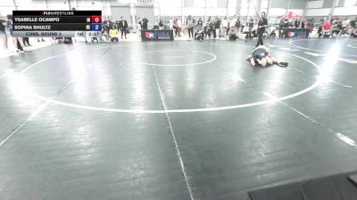 U20 Women - 53 lbs Cons. Round 3 - Ysabelle Ocampo, IN vs Sophia Shultz, NE