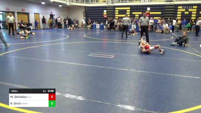 48 lbs Round Of 16 - Mason DeFebbo, Felix Wrestling Acad. vs Ryker Girch, Warhawks