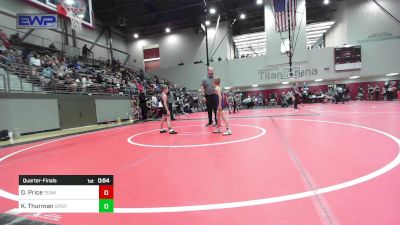 52 lbs Quarterfinal - Drew Price, Team Tulsa Wrestling Club vs Koen Thurman, Sperry Wrestling Club