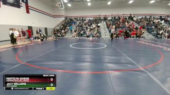 100 lbs Quarterfinal - Jacy Williams, Azle (Girls) vs Mattilyn Givens, Prosper Rock Hill (Girls)