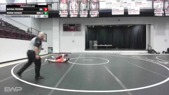 117-126 lbs Quarterfinal - Rayna Peters, Muldrow vs Rosie Hogue, Morris JH/HS Wrestling