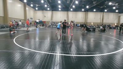 110 lbs Rr Rnd 2 - Kaylee Padin, KongKrete Wrestling Academy vs Hailey Camera, Caveman Wrestling