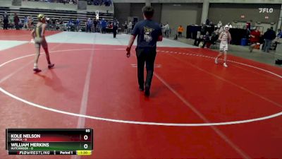 85 lbs Semis & 1st Wrestleback (8 Team) - William Merkins, Hutchinson vs Kole Nelson, Waseca