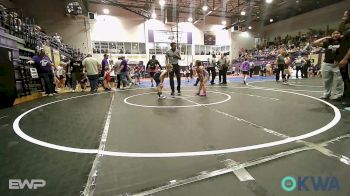 55 lbs Consi Of 4 - Rayleigh Gushi, Bristow Elementary Wrestling Club vs Brayden Hamilton, Tulsa Blue T Panthers