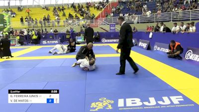 GUILHERME FERREIRA IUNES vs VICTOR DE MATOS 2024 Brasileiro Jiu-Jitsu IBJJF
