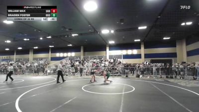 102 lbs Consi Of 32 #2 - William Max, Savage House WC vs Braiden Foster, Gold Rush Wr Ac
