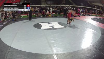 155 lbs 5th Place Match - Abby Henderson, Idaho vs Luisa Rivera-Rosas, Montana