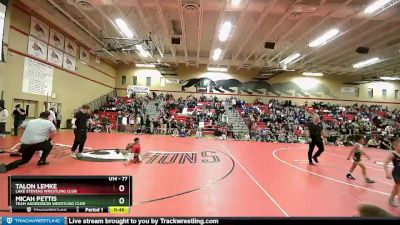 77 lbs Quarterfinal - Talon Lemke, Lake Stevens Wrestling Club vs Micah Pettis, Team Aggression Wrestling Club