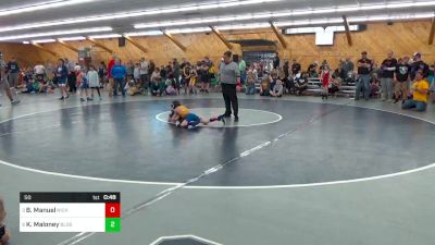 50 lbs Quarterfinal - Braden Manuel, Nichols vs Kamden Maloney, Blossburg