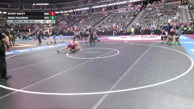 157-4A Quarterfinal - Noah Palomar, Pueblo County vs Wyatt Boley, Cheyenne Mountain