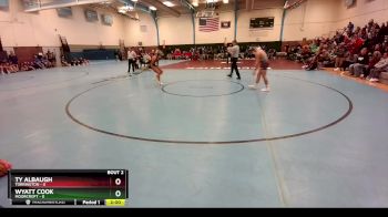 144 lbs Round 1 (10 Team) - Wyatt Cook, Moorcroft vs Ty Albaugh, Torrington