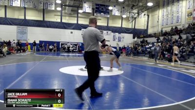 130 lbs Quarterfinal - Jace Gilliam, Soldotna vs Isaiah Schultz, Colony High School