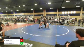 150 lbs Quarterfinal - Keegan Goeas, Grapplers HI vs Niko Valenzuela, Ocrtc