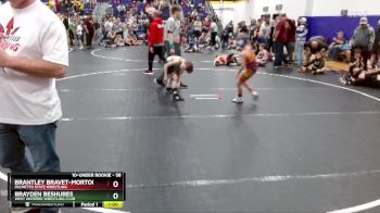 58 lbs Round 3 - Brayden Beshures, West Wateree Wrestling Club vs Brantley Bravet-Morton, Palmetto State Wrestling