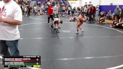 58 lbs Round 3 - Brayden Beshures, West Wateree Wrestling Club vs Brantley Bravet-Morton, Palmetto State Wrestling