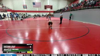 138 lbs Round 1 - Antonio Cruz, South Grand Prairie vs Brantley Bruner, Lucas Lovejoy