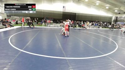 100 lbs Cons. Quarters - Dalton Perkins, Mustang Bronco Wrestling Club vs Isaac Costa, Wamego Wrestling Club