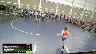 75 lbs Round 1 (4 Team) - Kassidy Davis, Mat Demons vs Sahara McCauley, Utah Red