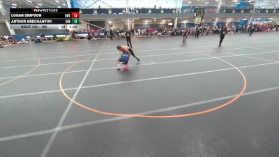 190 lbs Champ. Round 2 - Logan Simpson, Unattached vs Arthur Grechanyuk, Unattached