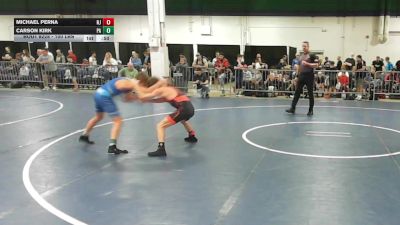100 lbs Consi Of 16 #1 - Michael Perna, NJ vs Carson Kirk, PA