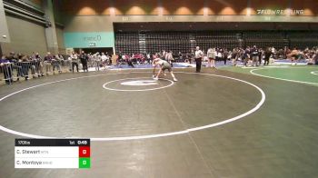 170 lbs Consi Of 16 #1 - Cody Stewart, Mountain Ridge High School vs Chris Montoya, Rio Rancho