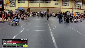 56 lbs Cons. Round 2 - Wes Weaver, Savage TC vs Anthony Melsenti, South Side Wrestling Club