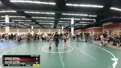 96 lbs Quarterfinal - Lennox Sewall, Apex Grappling Academy vs Paxton Lutter, Texas Eagle Wrestling Academy