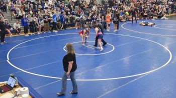 165 lbs Champ. Round 2 - Michaela Thomas, Clarence vs Hannah Evans, Falconer