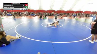 132 lbs Round 6 (10 Team) - Addilyn Kerns, Franklin Central vs Yasmin Lopes, Batavia