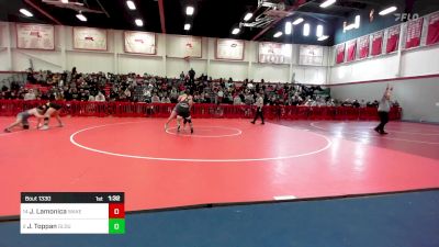 215 lbs Semifinal - Joe Lamonica, Wakefield vs Jayden Toppan, Gloucester