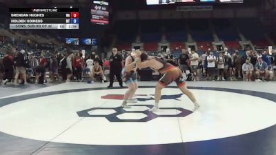 215 lbs Cons. Sub-rd Of 32 - Brendan Hughes, Washington vs Holden Hoiness, Montana