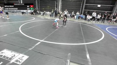 49 lbs Quarterfinal - Myla Felix, Rby Wc vs Liam Rodriguez, Grindhouse WC