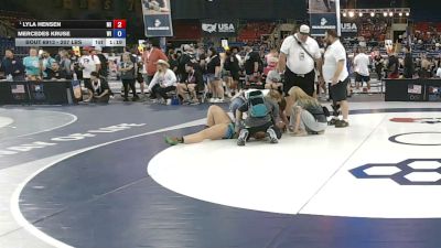 207 lbs Semis - Lyla Hensen, Michigan vs Mercedes Kruse, Wisconsin