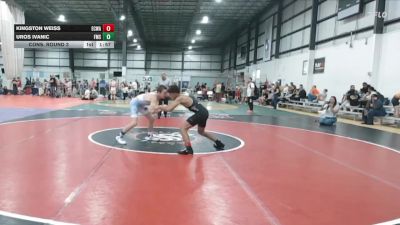 125 lbs Cons. Round 3 - Kingston Weiss, East Carolina Wrestling Academ vs Uros Ivanic, Fishburne Military School