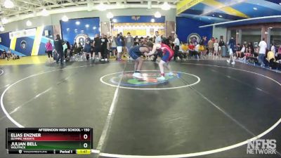 150 lbs Cons. Round 2 - Julian Bell, Wolfpack vs Elias Enzner, Olympic Heights