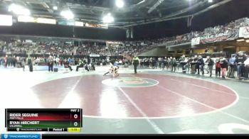 98 lbs Quarterfinal - Rider Seguine, Post Falls vs Ryan Hirchert, Caldwell