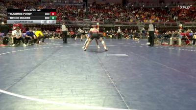 2A-175 lbs Quarterfinal - Maximus Purdy, Assumption, Davenport vs Brock Mulder, Boyden-Hull/Rock Valley