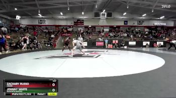 157 lbs Cons. Round 2 - Zachary Russo, Coker vs Johnny White, Ouachita Baptist