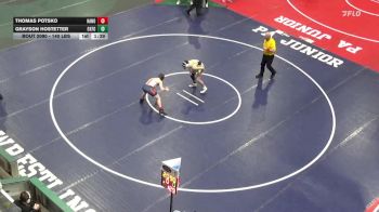 140 lbs Final - Thomas Potsko, Hanover Area vs Grayson Hostetter, Oxford