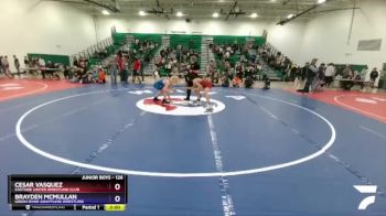 126 lbs Cons. Semi - Cesar Vasquez, Eastside United Wrestling Club vs Brayden McMullan, Green River Grapplers Wrestling