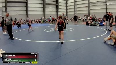 58 lbs Final - Kiah Dukes, Badger Girls Elite vs MJ Vigil, Midwest Assasins Blue