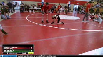 65-69 lbs Round 3 - Ryder Baca, Baca Wrestling vs Dalton Phillips, Junior Bulldogs