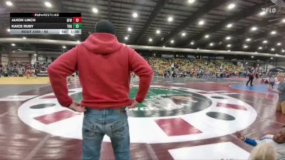 90 lbs Quarterfinal - Jaxon Linch, Belle Fourche Wrestling vs Kaice Ruby, Touch Of Gold