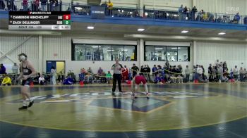 125 lbs Cons. Round 2 - Zach Dellinger, Penn State Behrend vs Cameron Hinchcliff, Oneonta State