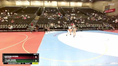 218 lbs Cons. Round 4 - Tyler Davis, Layton High School vs Kayson Myers, West Field